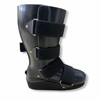 Custom CROW (Charcot restraint orthotic walker) equipped with standard dual density (plastazote/puff) insert. Also available with optional plastazote, P-Cell or AliPlast liner.