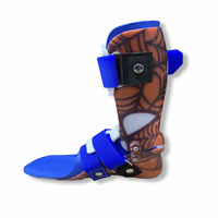 Articulated AFO (ankle foot orthosis) with a soft inner boot